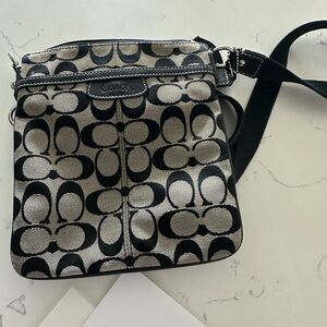 Coach Black and White Women's Crossbody